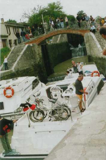 Béziers - One of the famous eight locks at Fonsérannes